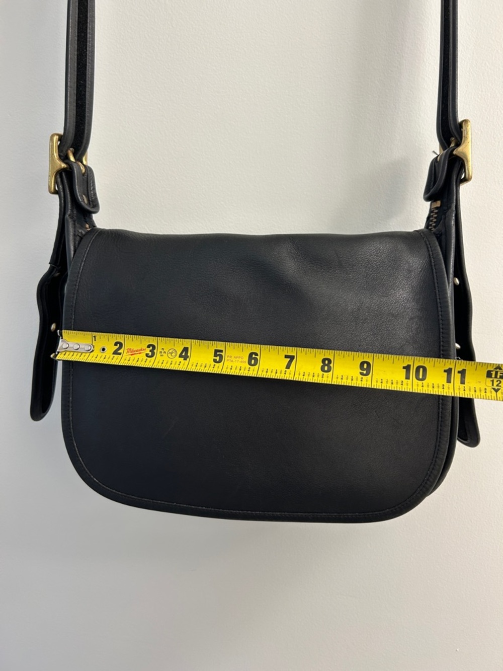 Coach Patricia’s Legacy #9951 Black Leather Crossbody Saddle Bag - Picture 3 of 10